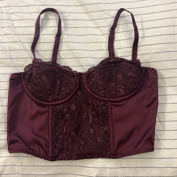 Urban Outfitters plum corset top - Picture 2 of 5